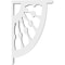 Ekena Millwork Classic Wagon Wheel Architectural Grade PVC Bracket, 5/8"W X 4 1/2"D X 7"H BKTP01X04X07CW - alternate 2